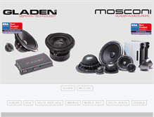 Tablet Screenshot of gladen-audio.com
